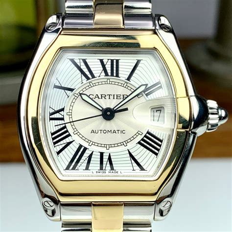 mens gold cartier watch|cartier gold watch price.